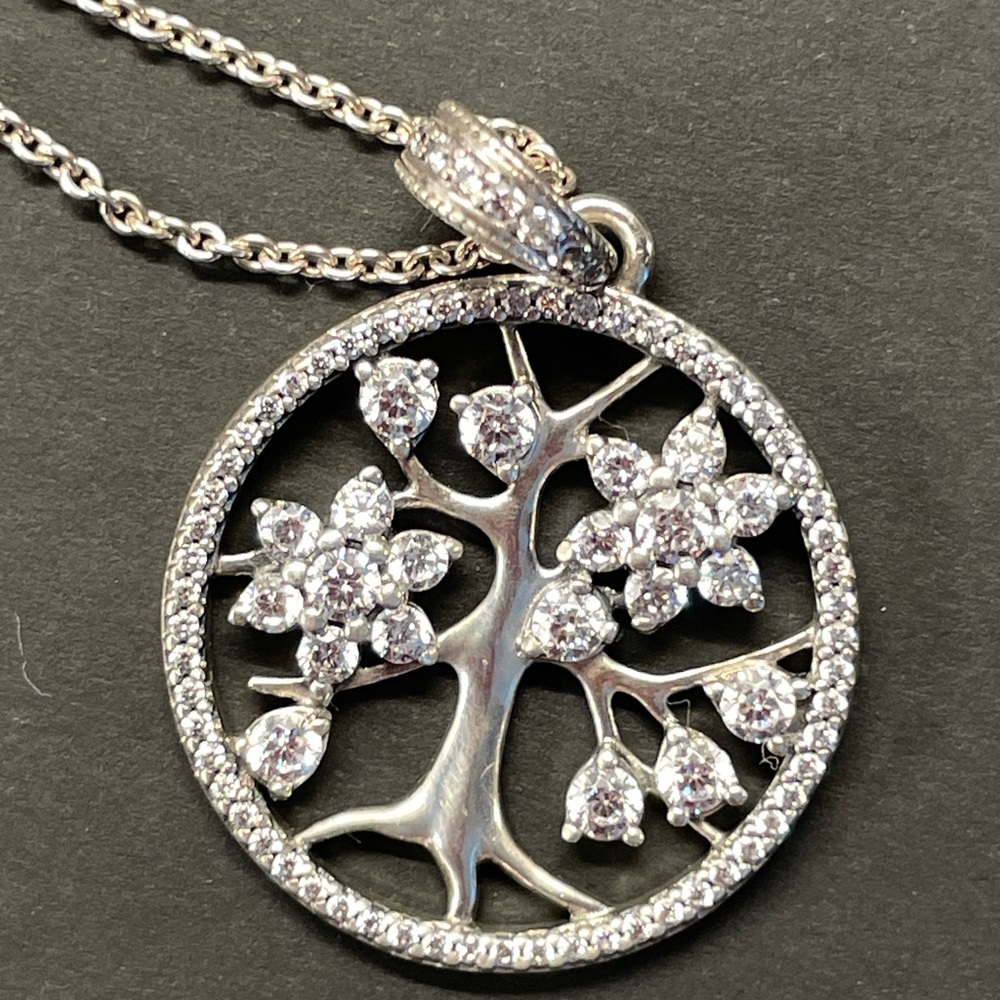 Pandora Tree of Life Necklace – Sterling Silver 925 ALE, Family Tree Pendant
